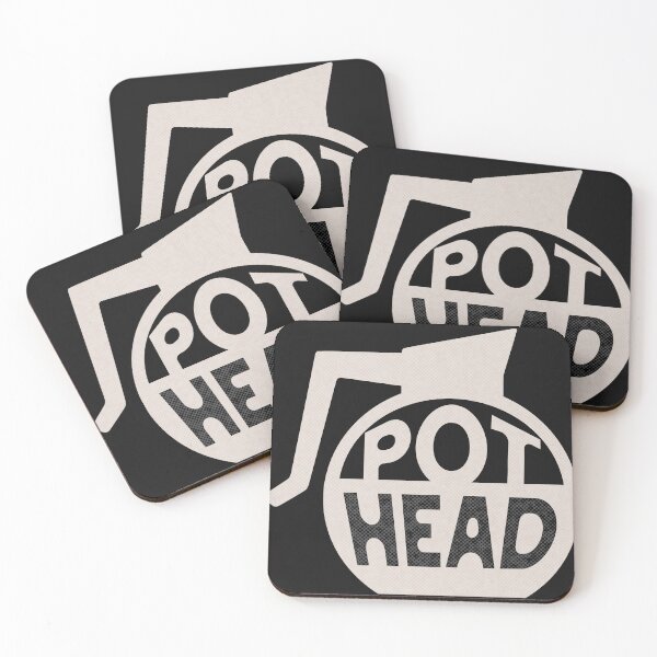 Item preview, Retro Pot Head Funny Coffee Addict Phrase gray designed and sold by TackyTime.