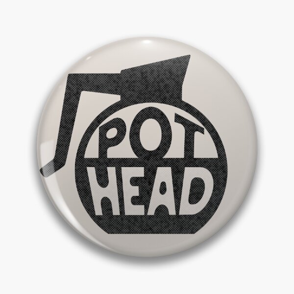 Item preview, Retro Pot Head Funny Coffee Addict Phrase black designed and sold by TackyTime.