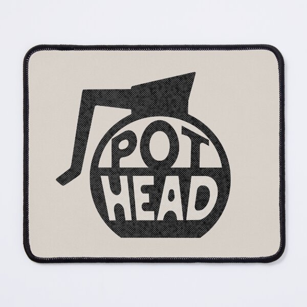 Item preview, Retro Pot Head Funny Coffee Addict Phrase black designed and sold by TackyTime.