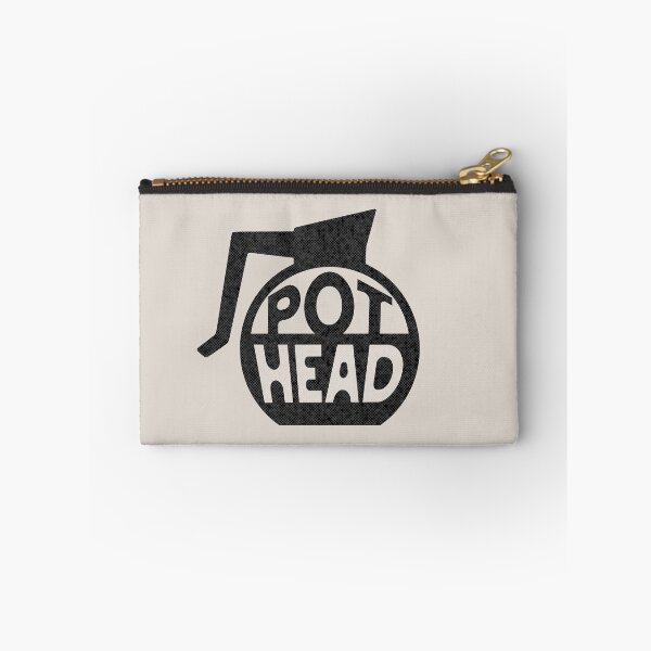 Item preview, Retro Pot Head Funny Coffee Addict Phrase black designed and sold by TackyTime.