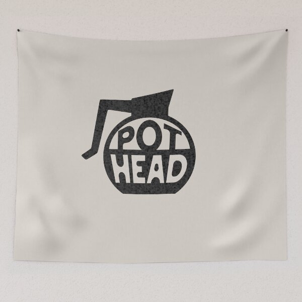 Item preview, Retro Pot Head Funny Coffee Addict Phrase black designed and sold by TackyTime.