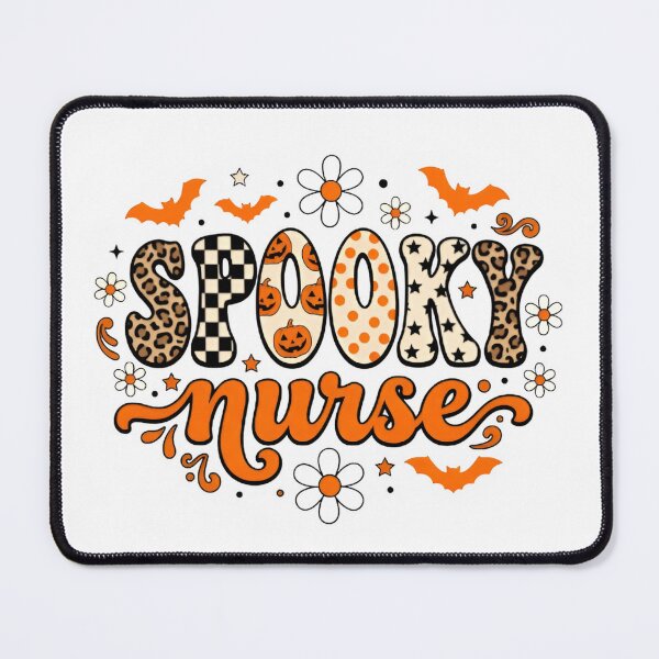 Item preview, Spooky Nurse Halloween, Cute Nurse Halloween, Ghost Pumpkin Bat Nurse Retro Gift designed and sold by Zizo-DR44.