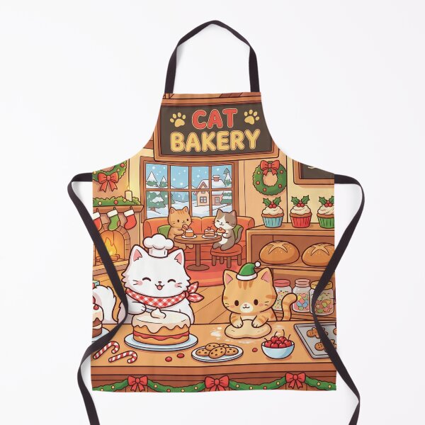 Item preview, Cozy Christmas Cat Bakery Holiday Activity designed and sold by Softie Sticker Studio.