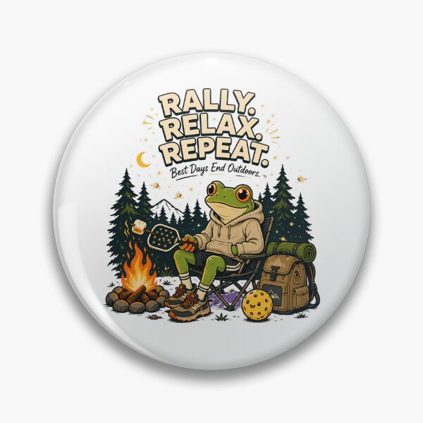 Item preview, Relaxing frog with pickleball Design designed and sold by Rally Forge.