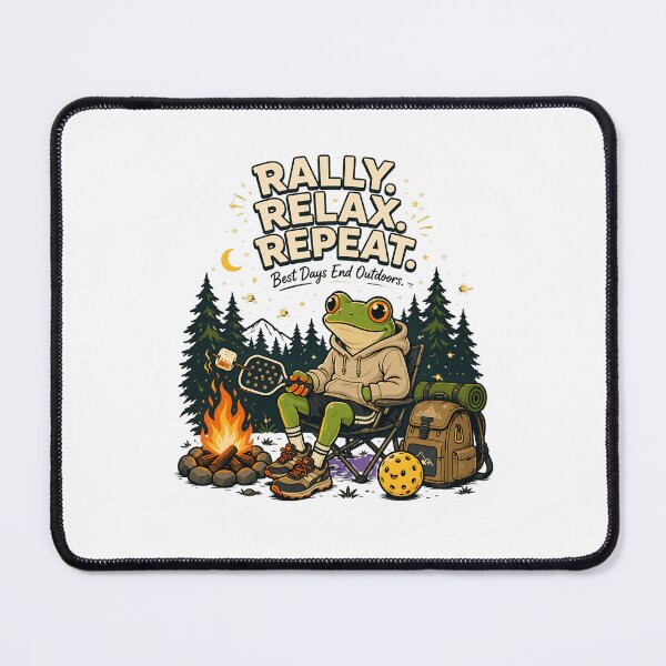 Item preview, Relaxing frog with pickleball Design designed and sold by Rally Forge.