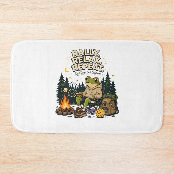 Item preview, Relaxing frog with pickleball Design designed and sold by Rally Forge.