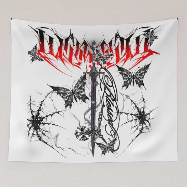 Item preview, Unbreakable Gothic Sword Skull Butterflies designed and sold by BaddieNz.