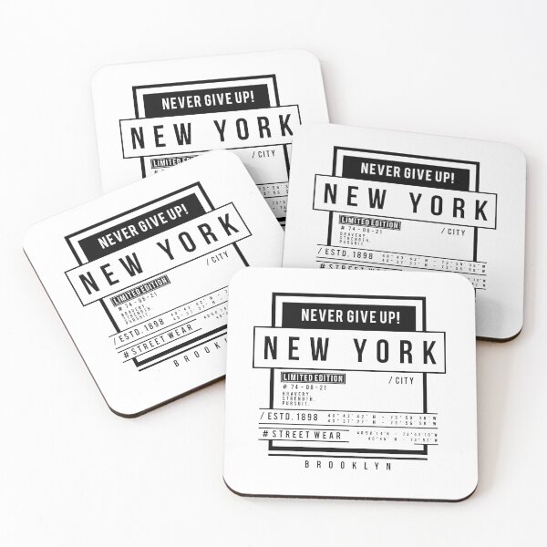 Item preview, Never give up, NY designed and sold by VK  SHOP. co.