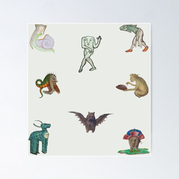 Item preview, weird medieval creatures set 3 designed and sold by mooneko.