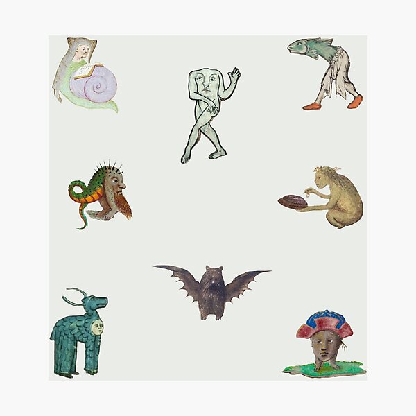 Item preview, weird medieval creatures set 3 designed and sold by mooneko.