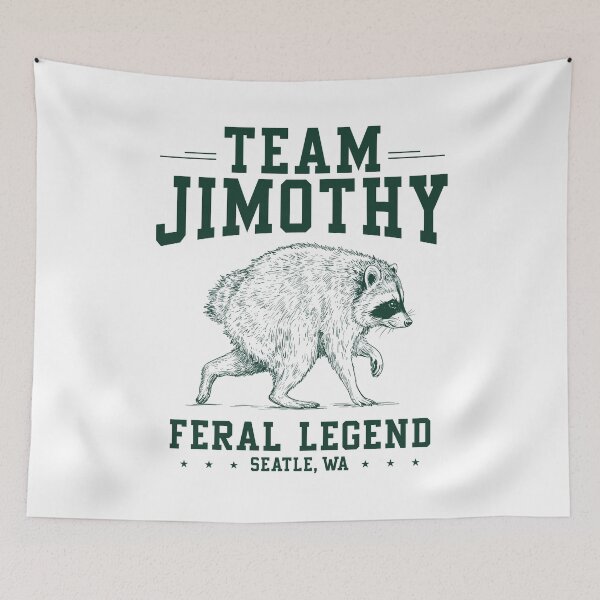 Item preview, Team Jimothy Feral Legend Raccoon Lover designed and sold by suhairee-studio.