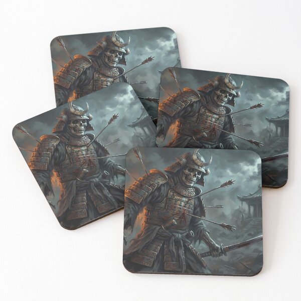 Item preview, Undead Skeleton Samurai Dark Fantasy Art designed and sold by GalleryBrisArt.