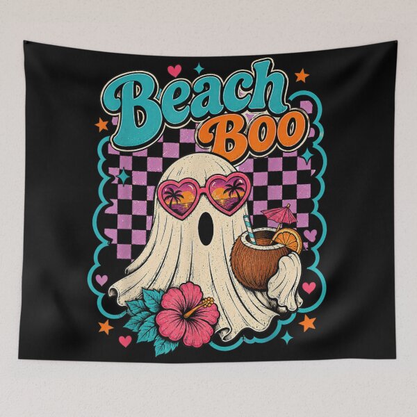 Item preview, Beach Boo Tropical Ghost Summer Halloween Vacation Cute Sunset Vibes designed and sold by Capisedo.