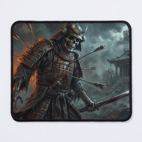 Item preview, Undead Skeleton Samurai Dark Fantasy Art designed and sold by GalleryBrisArt.