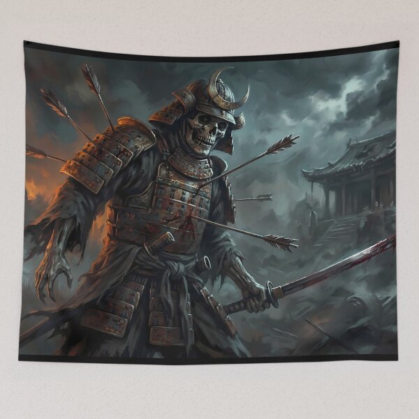 Item preview, Undead Skeleton Samurai Dark Fantasy Art designed and sold by GalleryBrisArt.