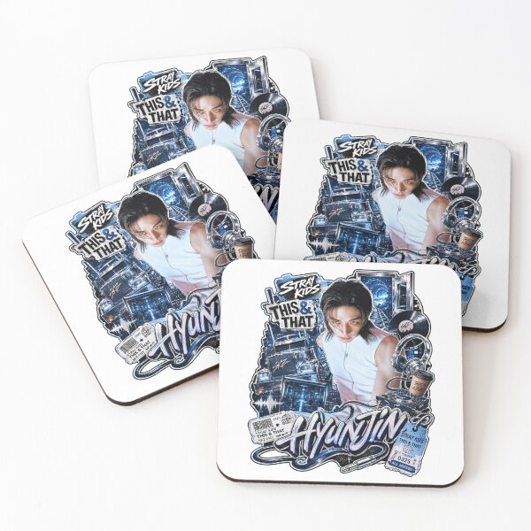 Item preview, SKZ Visual Hyunjin This and That Y2K Chrome Graffiti Print designed and sold by Valeree Store.