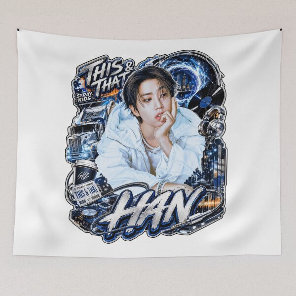 Item preview,  Stray Kids Han Jisung This and That Y2K Cyber Tunnel Graphic designed and sold by Valeree Store.