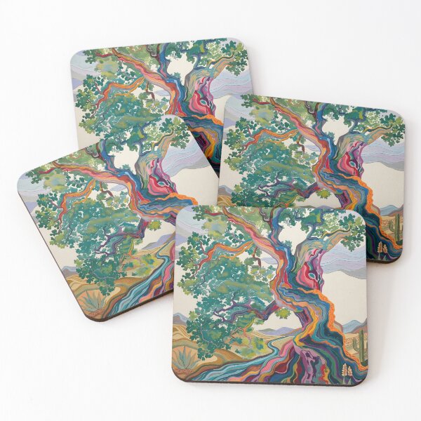 Item preview, Vibrant Colorful Tree in Desert designed and sold by Robriddle.