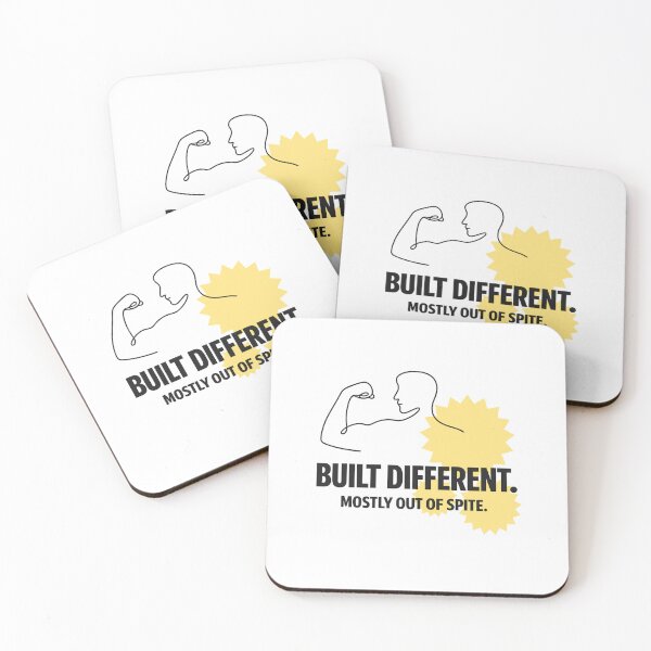Item preview, Funny Gym Motivation Quote - Built Different Spite designed and sold by RunningWhiskers.