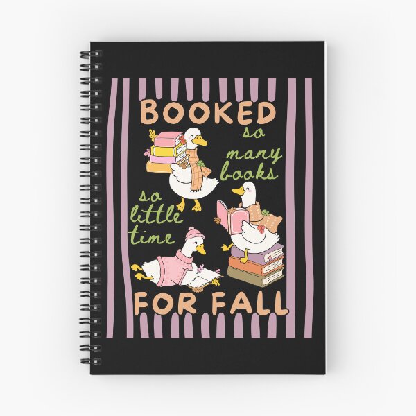 Item preview, Booked For Fall, Book Lover, Cute Silly Goose Reading Books, Bookish designed and sold by Forevermore.