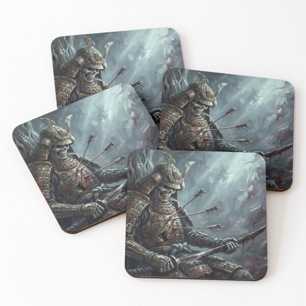 Item preview, Undead Skeleton Samurai Dark Fantasy Art designed and sold by GalleryBrisArt.