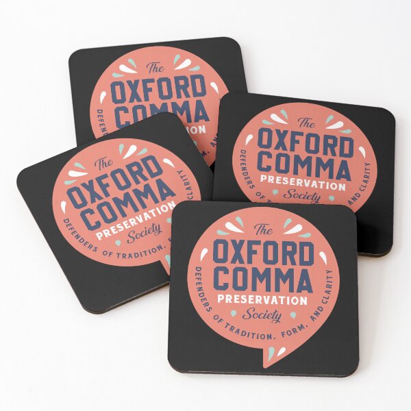 Item preview, Oxford Comma Preservation Society designed and sold by NoThoughtsCat.