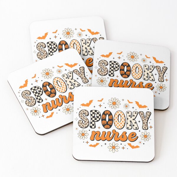 Item preview, Spooky Nurse Retro Halloween, Cute Fall Nurse, Leopard Pumpkin Daisy Halloween Nurse Gift designed and sold by Zizo-DR44.