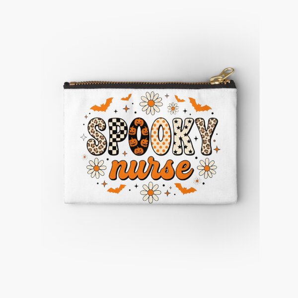 Item preview, Spooky Nurse Retro Halloween, Cute Fall Nurse, Leopard Pumpkin Daisy Halloween Nurse Gift designed and sold by Zizo-DR44.