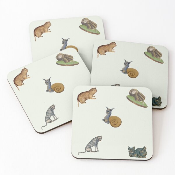 Item preview, medieval cats set 4 designed and sold by mooneko.
