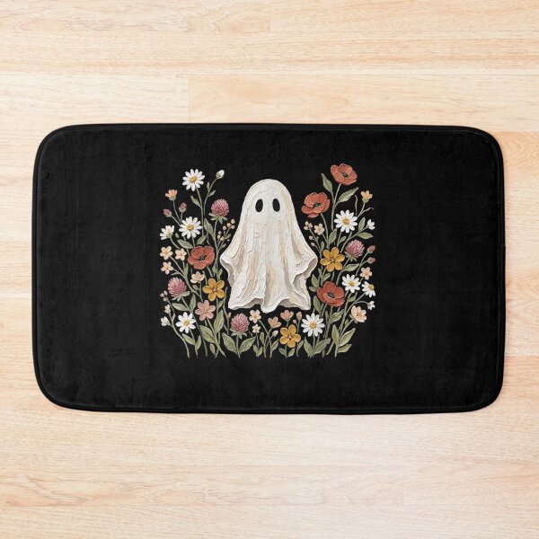 Item preview, Cute Floral Ghost Surrounded By Wildflowers Peaceful Cottagecore Halloween Aesthetic designed and sold by Phil Ben.