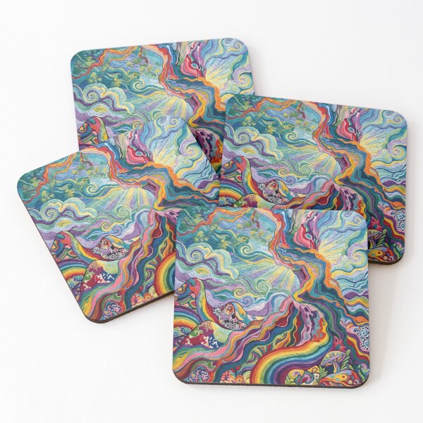 Item preview, Vibrant Psychedelic Tree and Mushrooms designed and sold by Robriddle.