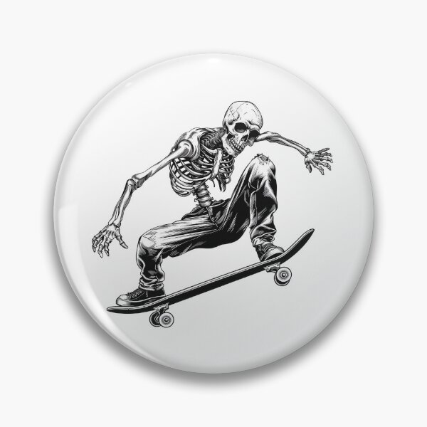 Item preview, Skateboading Skeleton designed and sold by FoldedRainbow.
