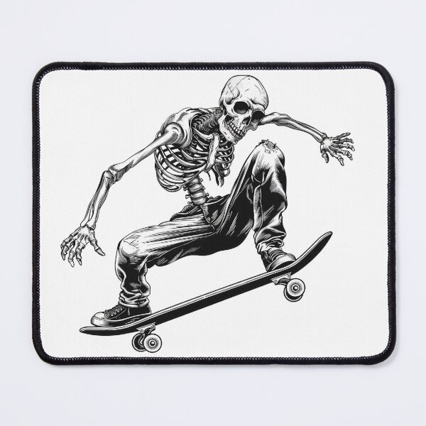Item preview, Skateboading Skeleton designed and sold by FoldedRainbow.