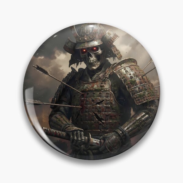 Item preview, Undead Skeleton Samurai Dark Fantasy Art designed and sold by GalleryBrisArt.