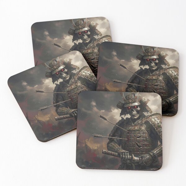 Item preview, Undead Skeleton Samurai Dark Fantasy Art designed and sold by GalleryBrisArt.