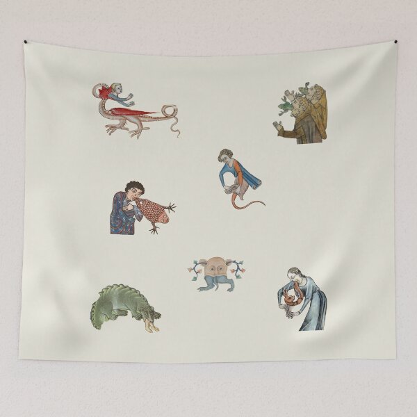 Item preview, weird medieval creatures - vomit/swallow edition sticker pack designed and sold by mooneko.