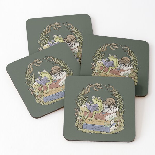 Item preview, Frog and Spider Book Club Cottagecore Dark Academia Aesthetic designed and sold by LeshanArt.