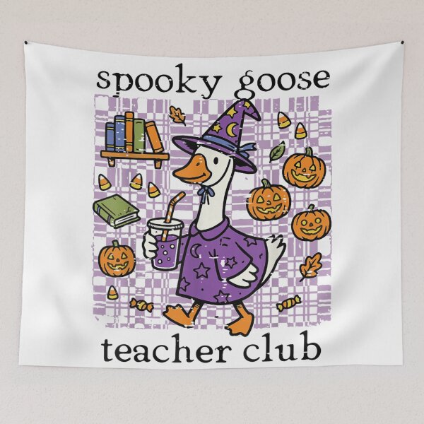 Item preview, Spooky Goose Teacher Club Cute Halloween School Autumn Classroom Design designed and sold by Phil Ben.
