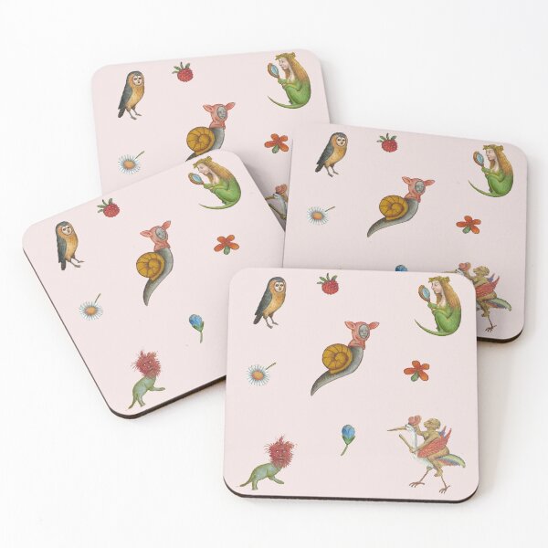 Item preview, whimsical medieval creatures - garden edition sticker pack designed and sold by mooneko.
