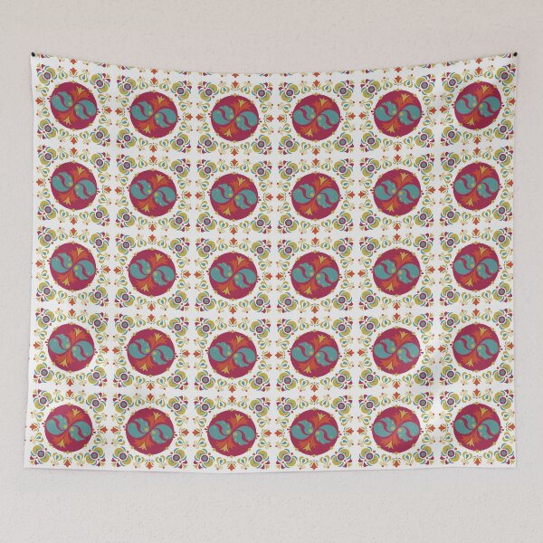 Item preview, Provincial Rio Tile Teal Blue designed and sold by redrose12.
