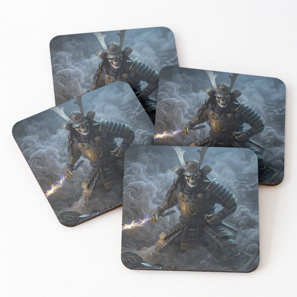 Item preview, Undead Skeleton Samurai Dark Fantasy Art designed and sold by GalleryBrisArt.