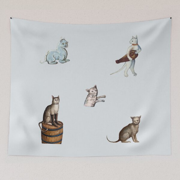 Item preview, medieval cats set 6 designed and sold by mooneko.