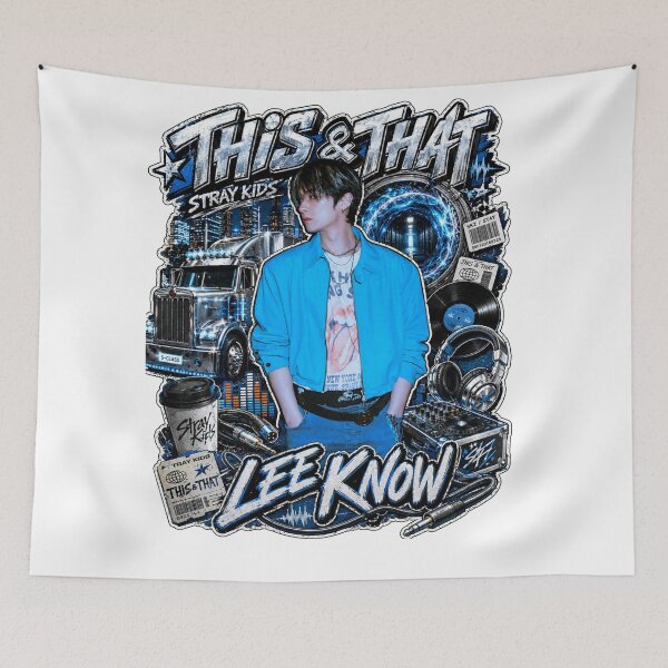 Item preview, SKZ Lee Know This and That Metallic Collage Street Graphic designed and sold by Valeree Store.