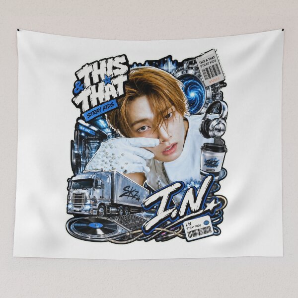 Item preview, SKZ Maknae I.N This and That Y2K Cyber Streetwear Visual designed and sold by Valeree Store.