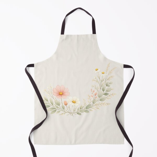 Item preview, Minimalist Wildflower Botanical Corner Bouquet | Scandinavian Floral Line Art | Soft Watercolor Nature Illustration designed and sold by MCV-Designs.