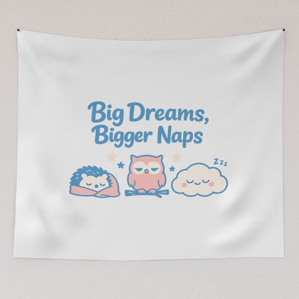 Item preview, Big Dreams, Bigger Naps Tee, Cozy Nap Culture Graphic designed and sold by PhylonBoxx.