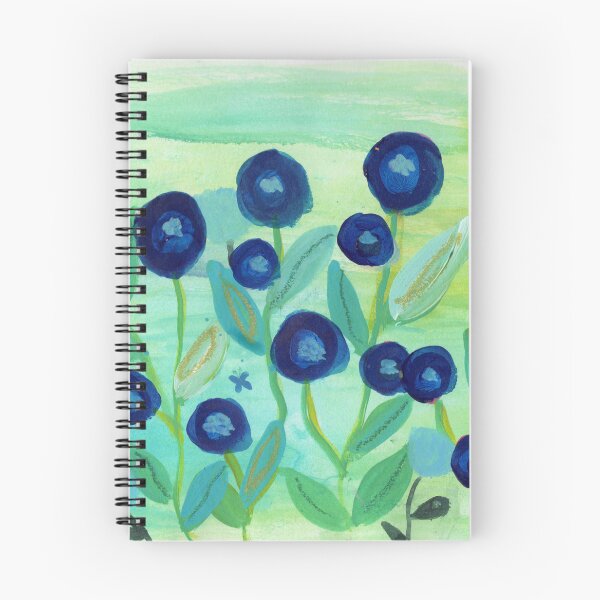 Item preview, Blue Floral Wildflower Meadow  designed and sold by A Painted Garden  .