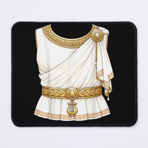 Item preview, Elegant Ancient Greek Roman Toga Costume With Golden Laurel Details designed and sold by Chaya Reid.