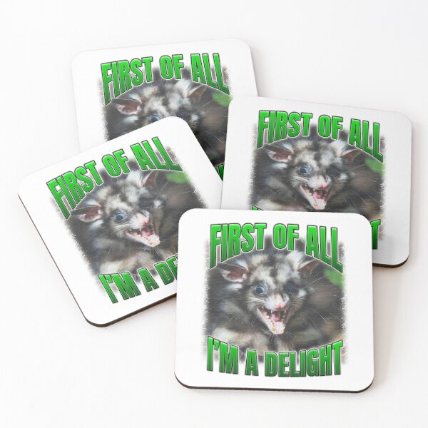 Item preview, First Of All I'm A Delight Opossum Sarcastic Quote designed and sold by bngfx.
