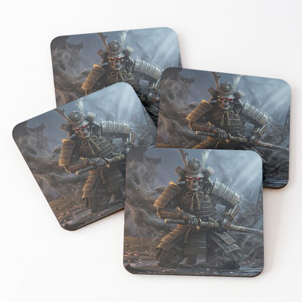 Item preview, Undead Skeleton Samurai Dark Fantasy Art designed and sold by GalleryBrisArt.